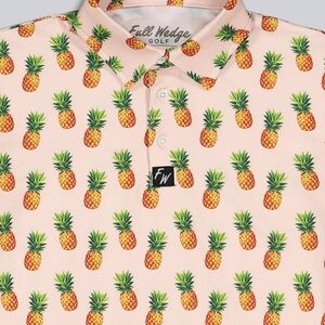 EUC Youth Medium Full Wedge Fineapple Print Golf Tee